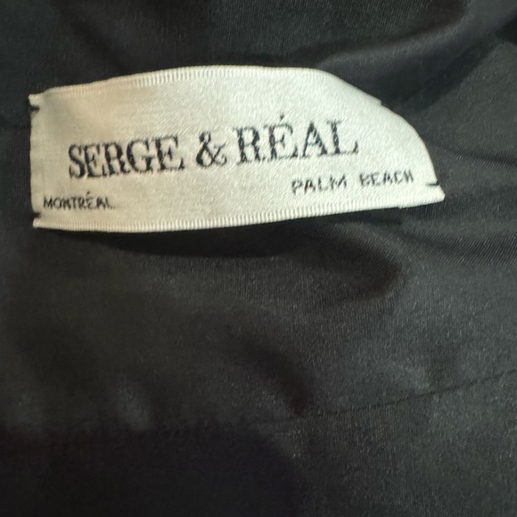 Serge & Real absolutely stunning black and white stripped jacket size Large - Picture 6 of 6